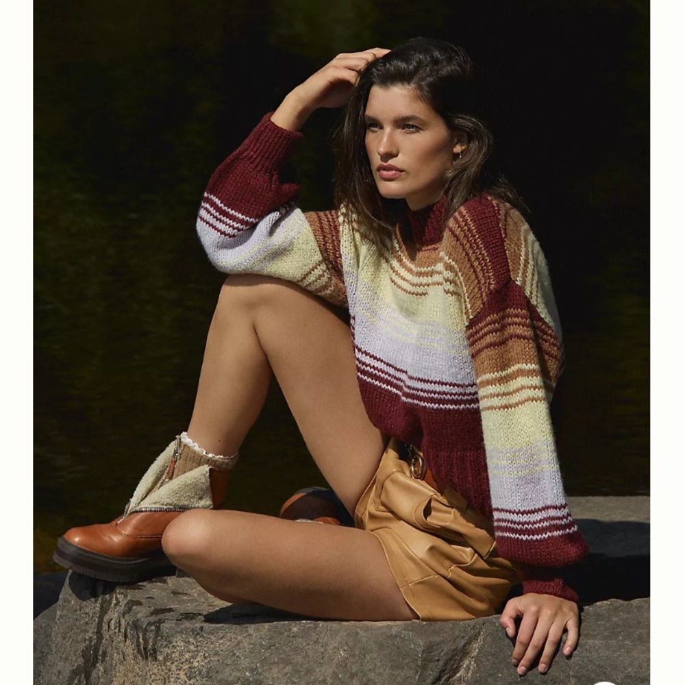 Anthropologie Striped Amber Knit Sweater - Picture 2 of 7
